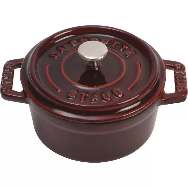 STAUB 1101087 Staub 0.25-qt Mini Round Dutch Oven - Grenadine