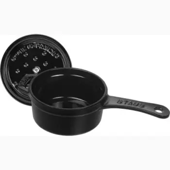 STAUB 1241025 Staub 0.25-qt Mini Saucepan - Black