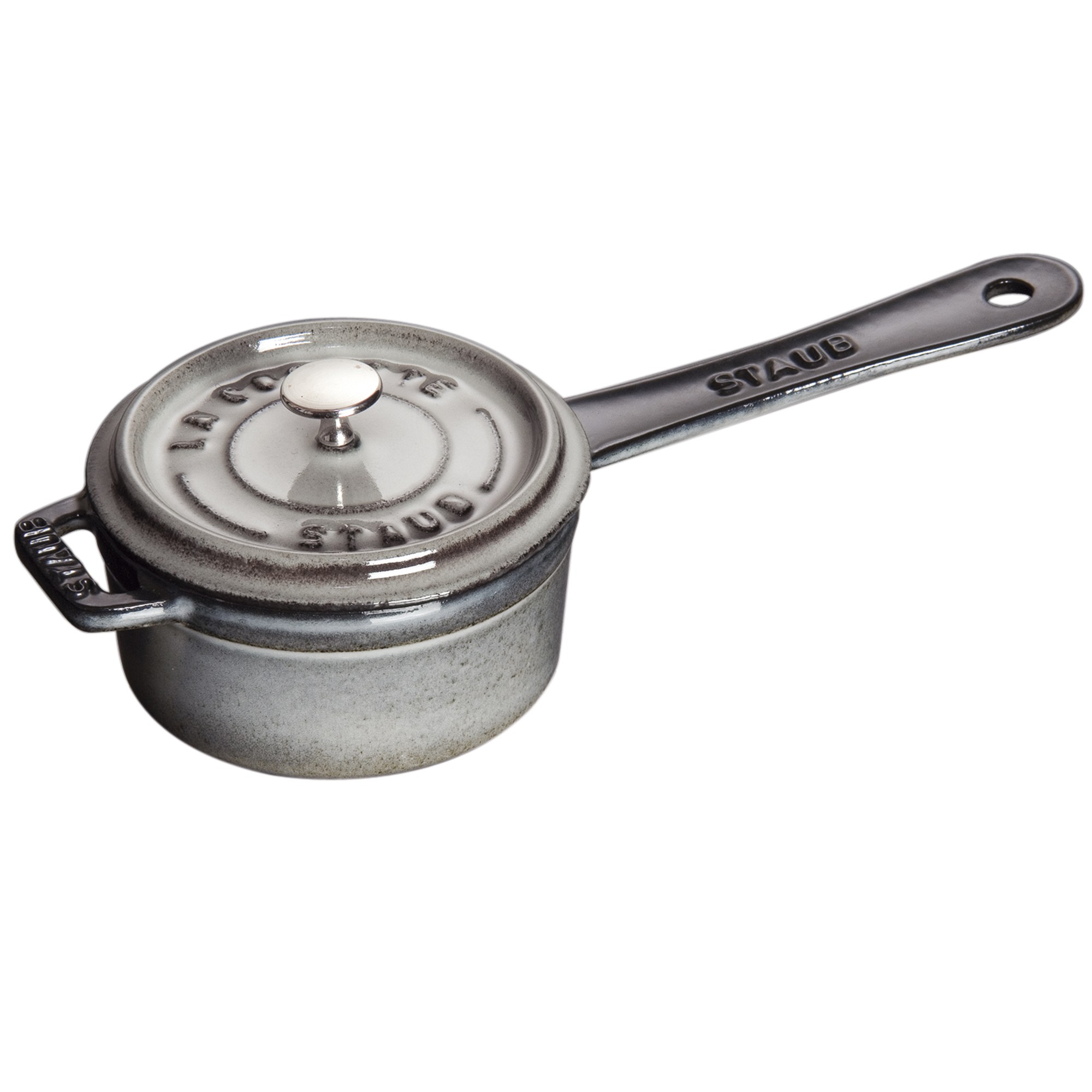 STAUB 1241018 Staub 0.25-qt Mini Saucepan - Graphite Grey STAUB 1241018 Staub 0.25-qt Mini Saucepan - Graphite Grey
