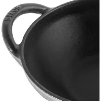STAUB 1311718 Staub 0.5-qt Baby Wok - Graphite Grey