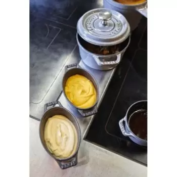 STAUB 1301118 Staub 4.5" Mini Round Gratin Baking Dish - Graphite Grey