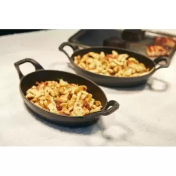 STAUB 1301323 Staub 5.5" X 3.8" Mini Oval Gratin Baking Dish - Black