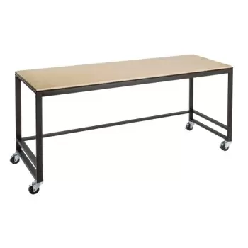 Cal-Mil Blonde 72" x 24" x 34" White Merchandising Table