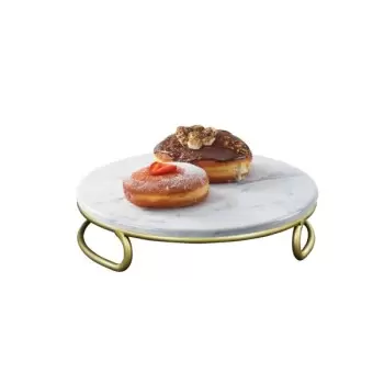 Cal-Mil Heritage Round Marble Riser Display - 12" x 3"