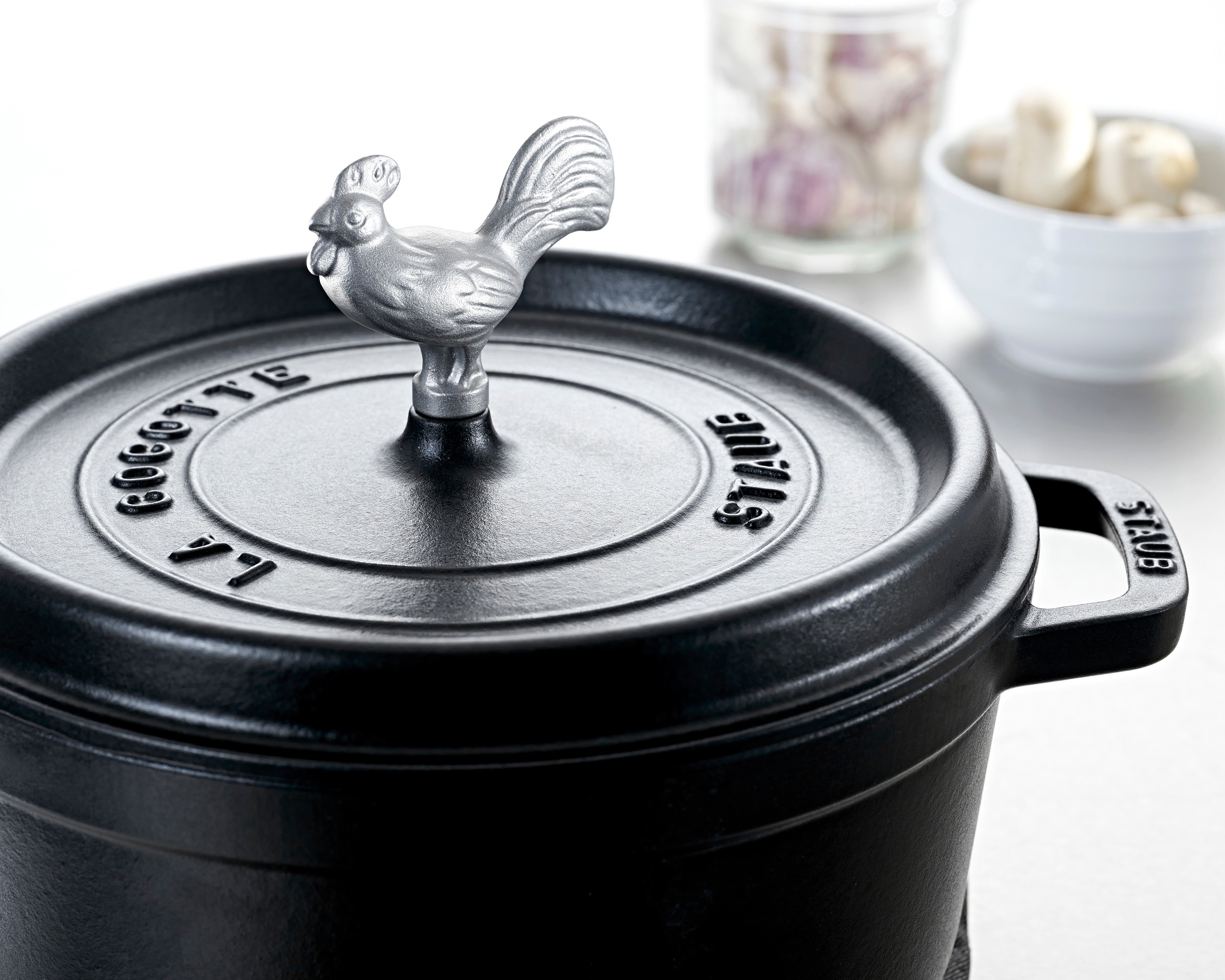 STAUB 40509-346-9 Staub Animal Stainless Steel Knob - Rooster