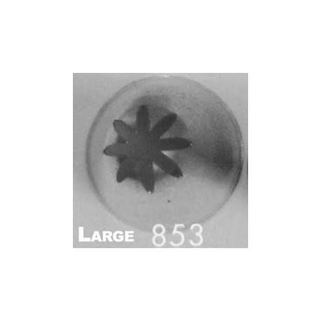 Ateco 853 Ateco 853 - Closed Star Pastry Tip .31'' Opening Diameter- Stainless Steel Closed Star Pastry Tips