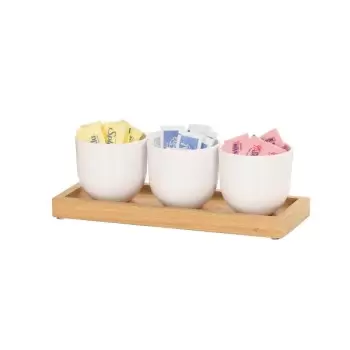 Cal-Mil Sydney Round White Jar Display - Oak