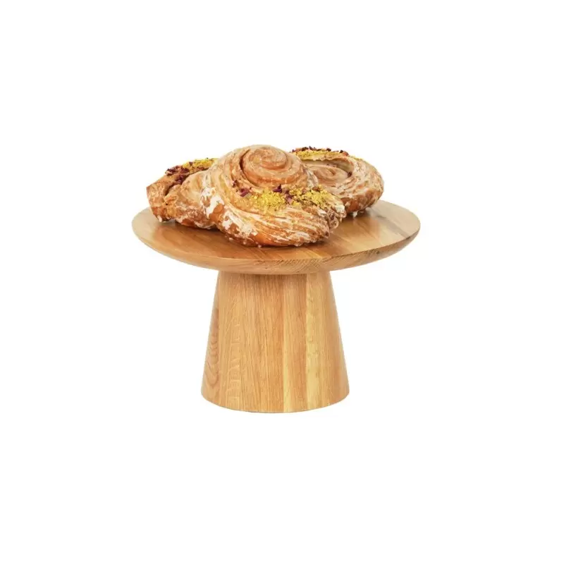 Cal-Mil Sydney 12 x 7.5 Cake Pedestal Stand - Oak