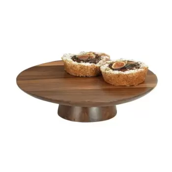 Cal-Mil Sydney 12 x 3 Cake Pedestal Stand - Walnut