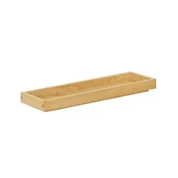 Cal-Mil Sydney 20 x 6 x 1.5 Wooden Shallow Tray - Oak