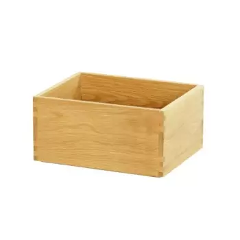 Cal-Mil Sydney 10 x 12 x 6H Wooden Shallow Tray - Oak