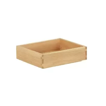 Cal-Mil Sydney 10 x 12 x 3 Wooden Shallow Tray - Oak