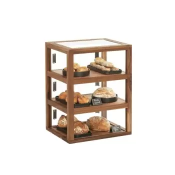 Cal-Mil Sydney Bakery Case - Walnut