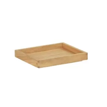 Cal-Mil Sydney 10 x 12 x 1.5 Wooden Shallow Tray - Oak