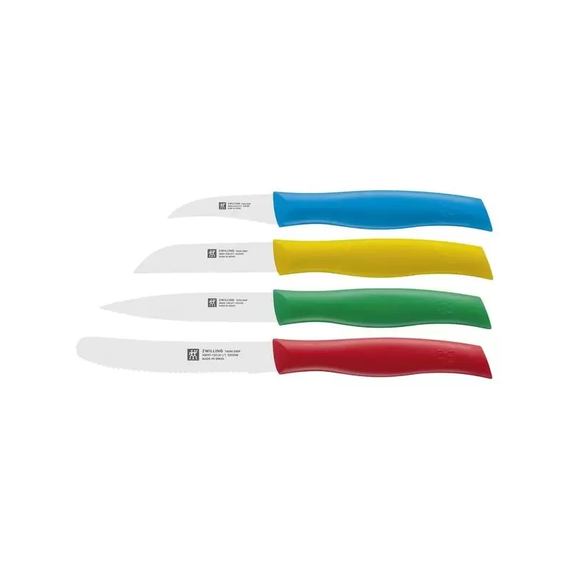 ZWILLING 38194-000 Zwilling TWIN Grip 4pc Multi-Colored Paring Knif...