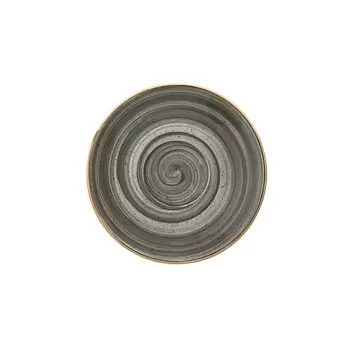 TURGLA ASCRIT02KT Turgla Bone China Space dia.4.75" Round Grey Porc...