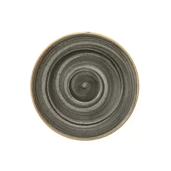 TURGLA ASCRIT01CT Turgla Bone China Space dia.6.25" Round Grey Porc...