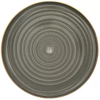 TURGLA ASCGRM32PZ Turgla Bone China Space dia.12.75" Round Grey Por...