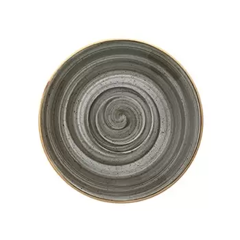 TURGLA ASCGRM19KKT Turgla Bone China Space dia.7.5" Round Grey Porc...