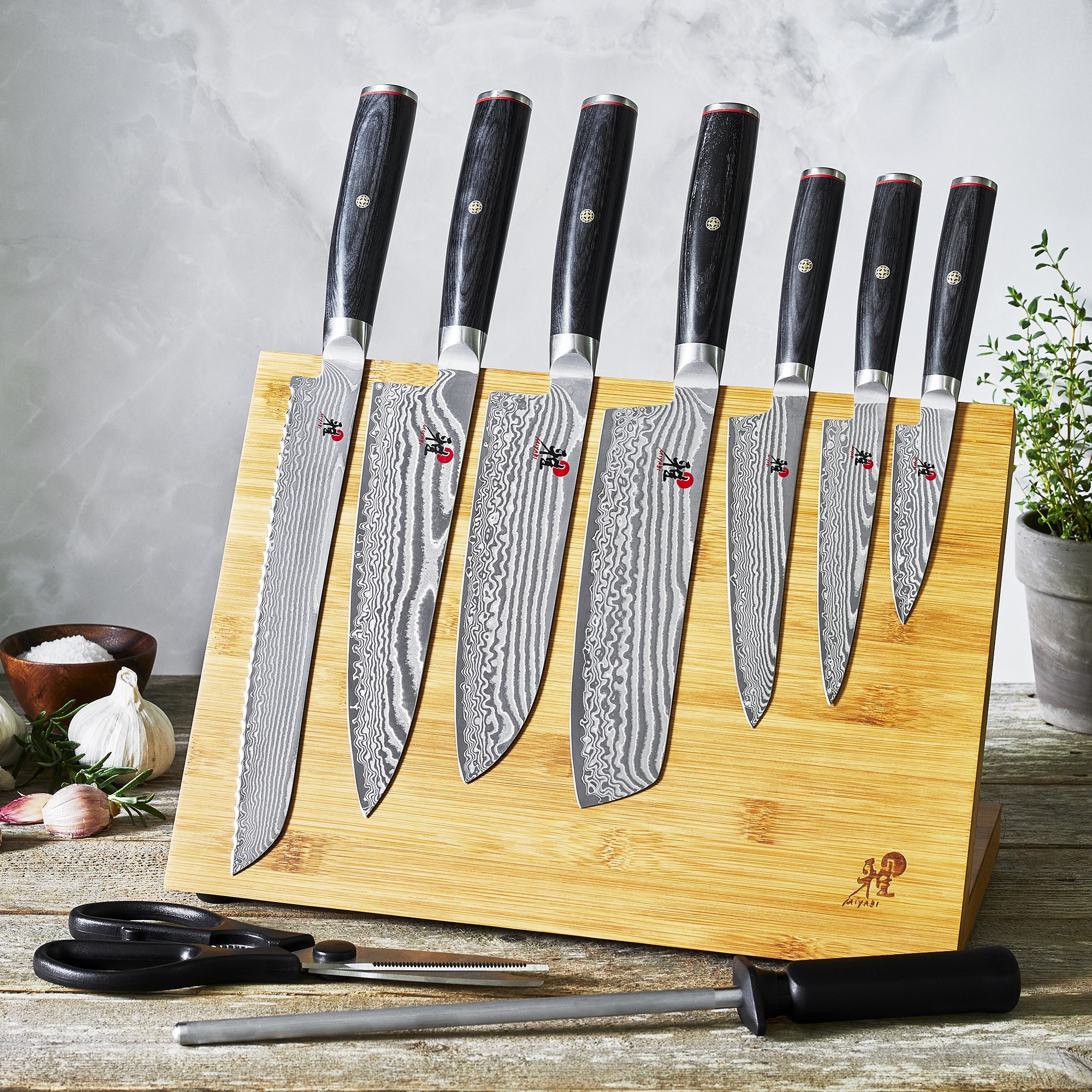 Miyabi Mizu SG2 Magnetic Easel Knife Set - 10 Piece