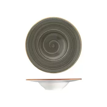 TURGLA ASCBNC28CK Turgla Bone China Space dia.11" h:2.5" 14 oz. Rou...