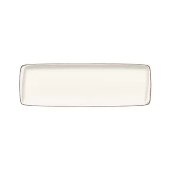 TURGLA E100MOV49DT Turgla Bone China Retro 19" x 6.25" x h:1" Recta...
