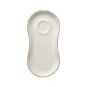 TURGLA E100GRM01STB Turgla Bone China Retro 10" x 4.75" Oval Decora...