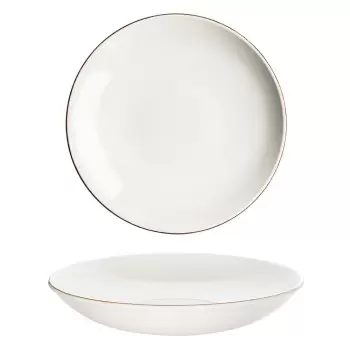 TURGLA E100BLM23CK Turgla Bone China Retro dia.9" h:2" 34 oz. Round...