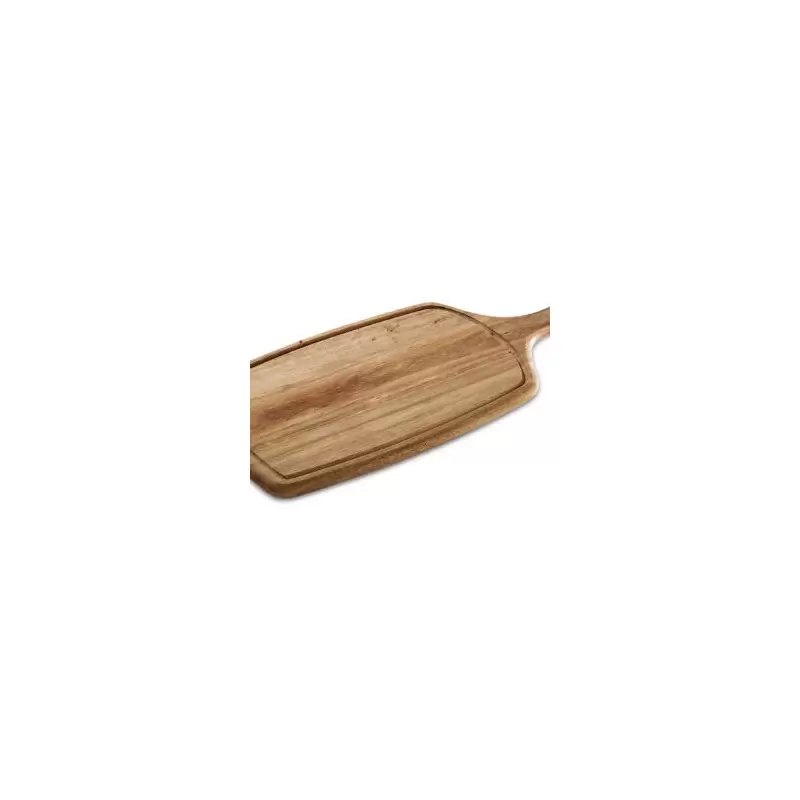 TURGLA TRG02PBO Turgla Wood 19" x 9" Rectangular Brown Wood Serving
