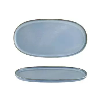 TURGLA SKYHYG30OV Turgla Bone China Sky 12" x 6.25" x h:0.75" Oval ...