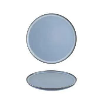 TURGLA SKYHYG22DZ Turgla Bone China Sky dia.8.75" Round Blue Porcel...
