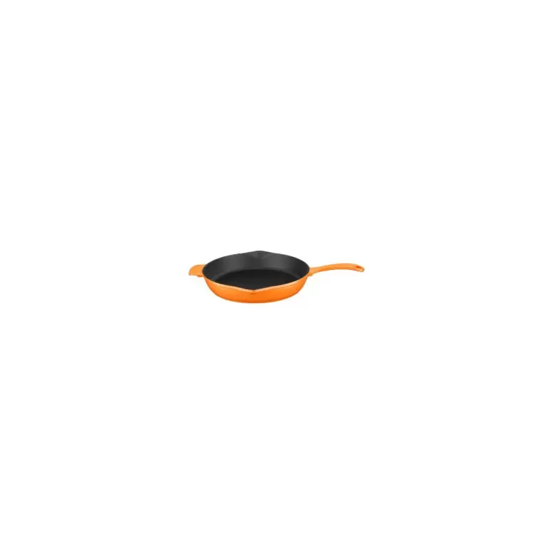 TURGLA SKRND28ORG Turgla Cast Iron dia.11" h:2" Round Orange Cast I...