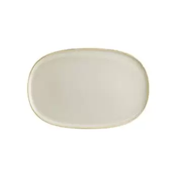 TURGLA SANHYG34OV Turgla Bone China Sand 13" x 9" x h:0.75" Oval Be...