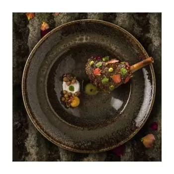 TURGLA OTIGRM27CK Turgla Bone China Tierra dia.10.75" h:2.25" 16 oz...