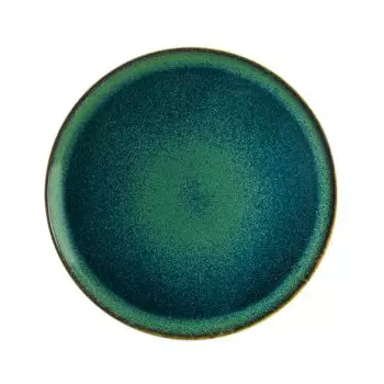 TURGLA OMRGRM32PZ Turgla Bone China Mar dia.12.75" Round Blue Porce...