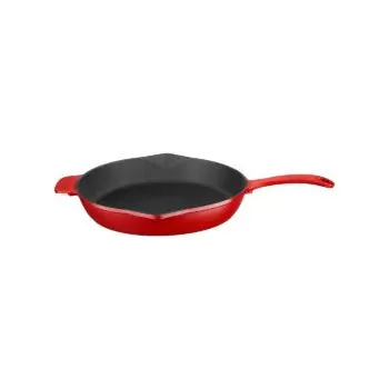 TURGLA SKRND28RED Turgla Cast Iron dia.11" h:2" Round Red Cast Iron...