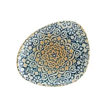 TURGLA ALHVAO24DZ Turgla Bone China Alhambra 9.5" x 7.5" Organic De...