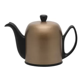 Degrenne 237415 Degrenne Salam Noir Bronze Salam Tea Pot 6 Cups Cop...
