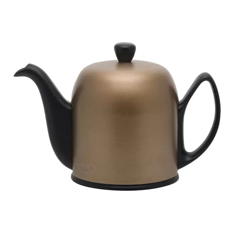 Degrenne 237415 Degrenne Salam Noir Bronze Salam Tea Pot 6 Cups Cop...
