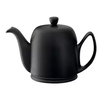 Degrenne 216414 Degrenne Salam Black Salam Tea Pot 6 Cups with Blac...