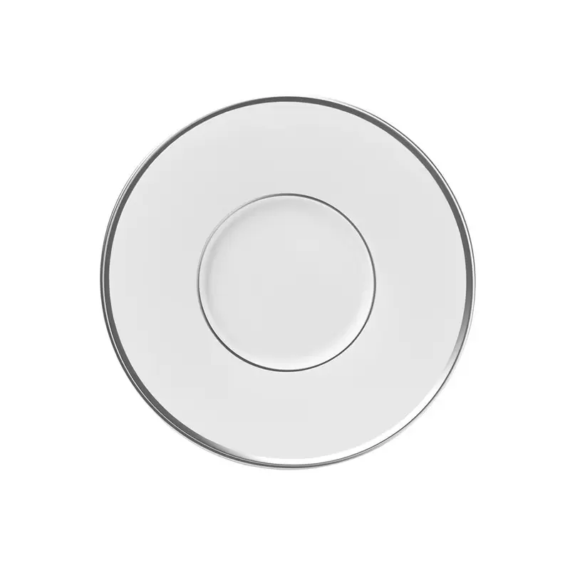 Degrenne 203239 Degrenne Galon Platine Round Coffee Saucer 12.5 cm ...