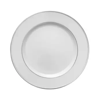 Degrenne 190050 Degrenne Galon Platine Round Dinner Plate 26.5 cm -...
