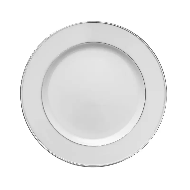 Degrenne 190050 Degrenne Galon Platine Round Dinner Plate 26.5 cm -...