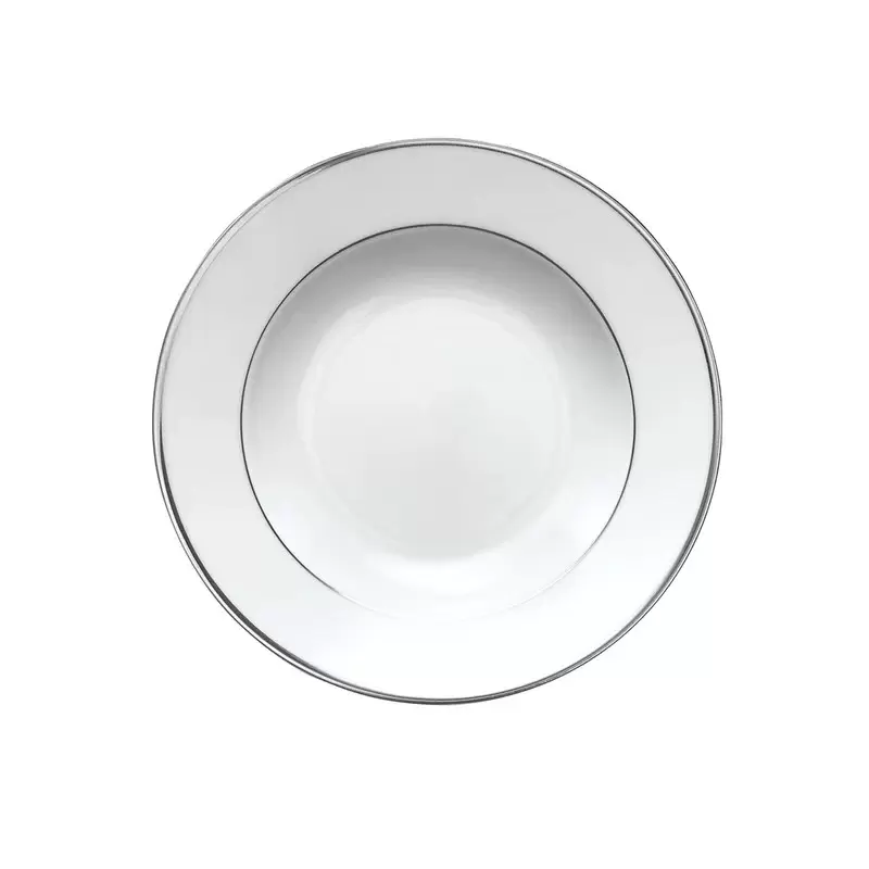 Degrenne 190053 Degrenne Galon Platine Round Soup Plate 22.5 cm - 2...