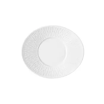 Degrenne 193323 Degrenne Boreal Satin White Oval Breakfast Saucer 2...