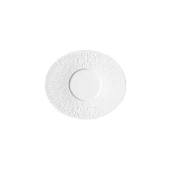 Degrenne 193322 Degrenne Boreal Satin White Oval Tea Saucer 16.5 x ...