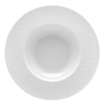 Degrenne 223954 Degrenne Boreal Satin White Round Soup/Pasta Bowl W...