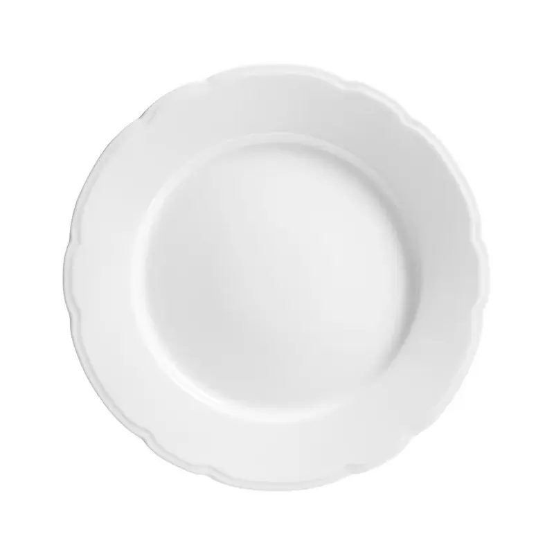 Degrenne 244638 Degrenne Reminiscence White Round Dinner Plate 26 c...