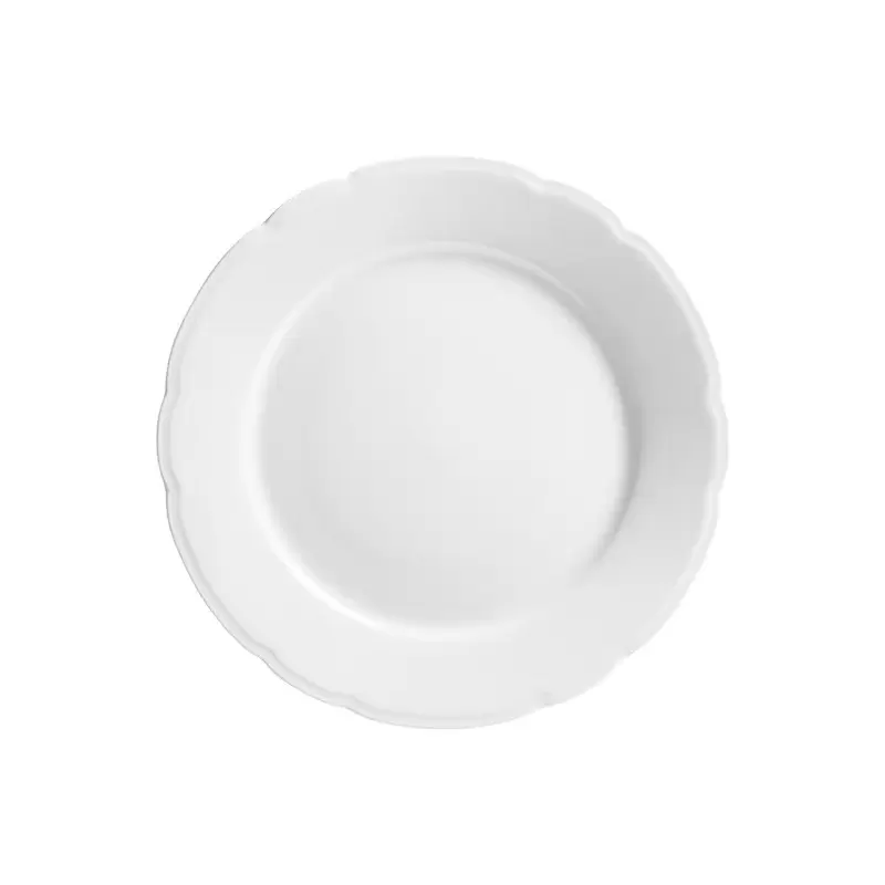 Degrenne 244636 Degrenne Reminiscence White Round Dessert Plate 21....