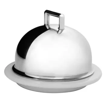 Degrenne 185307 Degrenne Newport Butter Dish - 9 x 7.6cm - Ø3'' x 2...